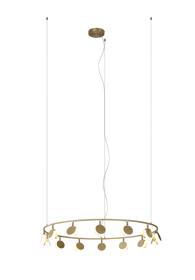 M7357  Shell Pendant 14 Light 60W LED Gold